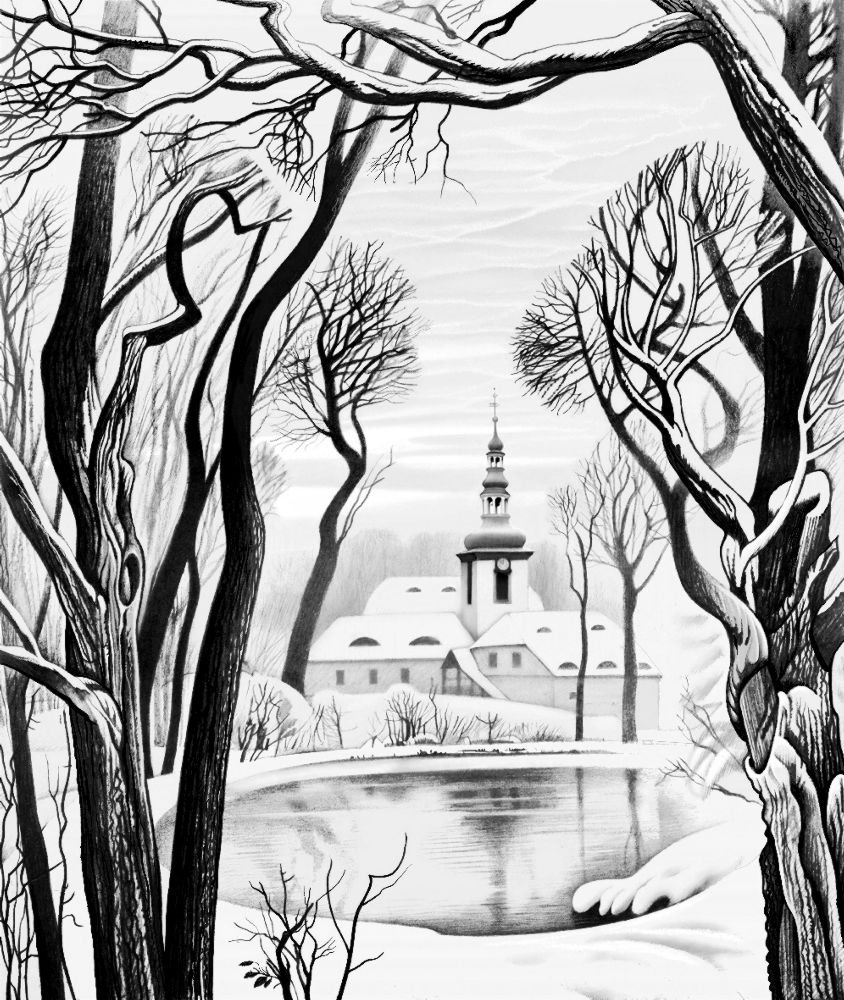 Der Winter. Marienthal Kloster. from Konstantin Avdeev