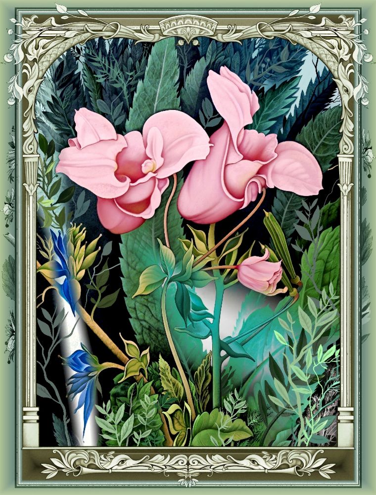 Die rosafarbene Blumen (Variante) from Konstantin Avdeev