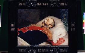 Emperor Alexander II on the deathbed