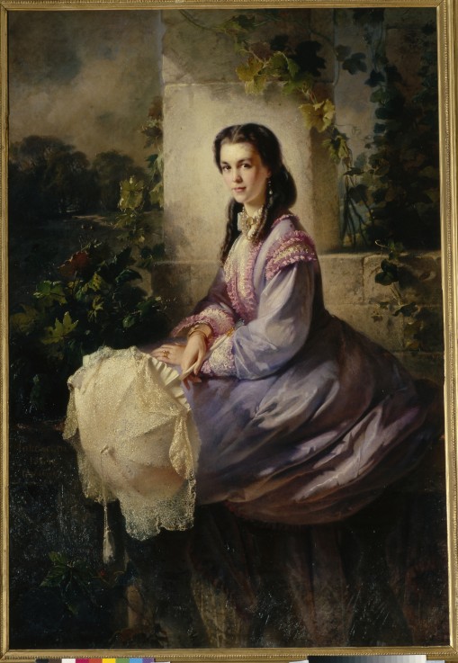 Portrait of Countess S.L. Stroganova from Konstantin Jegorowitsch Makowski