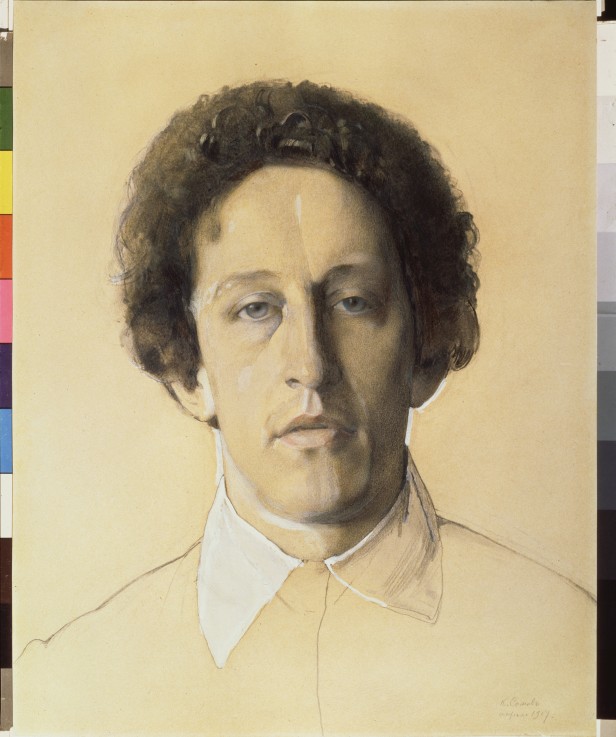 Portrait of the poet Alexander Blok (1880-1921) from Konstantin Somow
