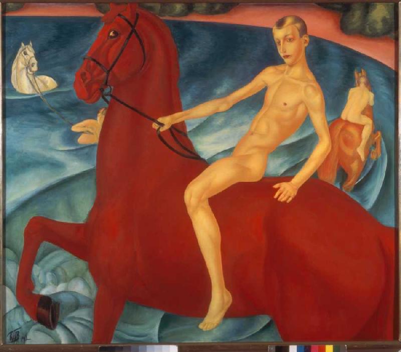 Auf dem roten Pferd zum Bade from Kosjma Ssergej. Petroff-Wodkin