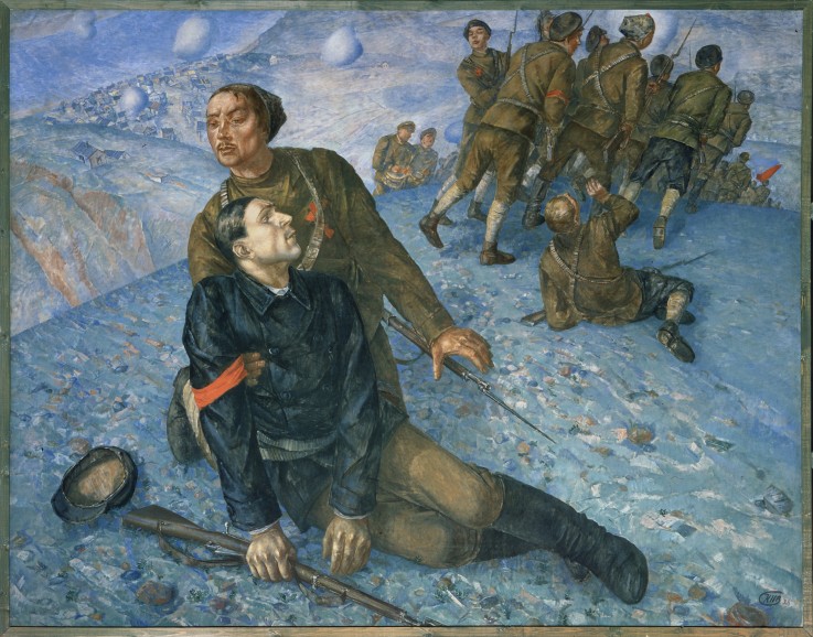 Death of the Commissar from Kosjma Ssergej. Petroff-Wodkin