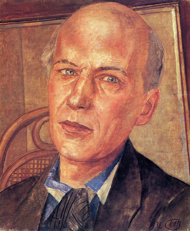 Portrait of the Poet Andrei Bely (1880-1934) from Kosjma Ssergej. Petroff-Wodkin