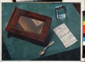 Still life with a mirror