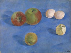 Still Life. Apples and Eggs