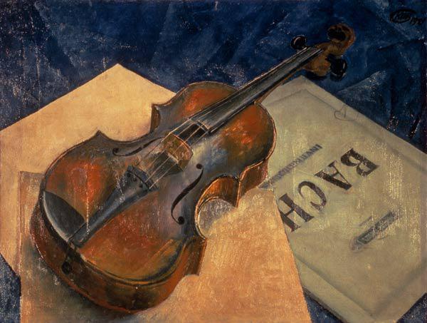 Still life with a violin