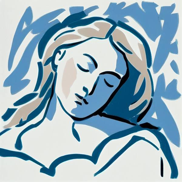 Sleeping woman 2 -inspired by Matisse from Kunskopie Kunstkopie