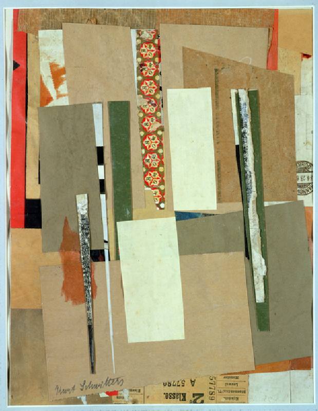 Railway, 2nd Class, 1923 (collage) from Kurt Schwitters