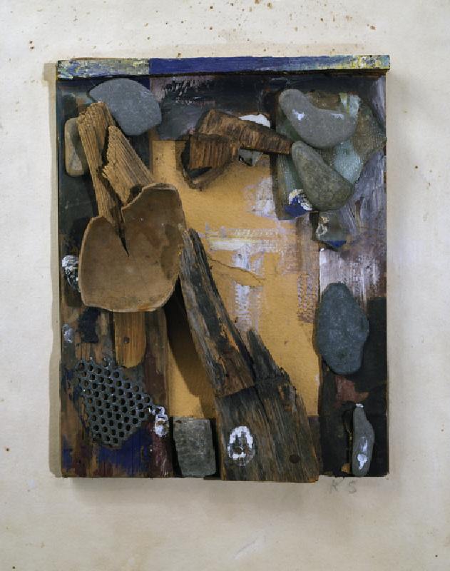 Untitled, 1939-1944, by Kurt Schwitters (1887-1948), assemblage, 35x27 cm. Germany, 20th century. from Kurt Schwitters