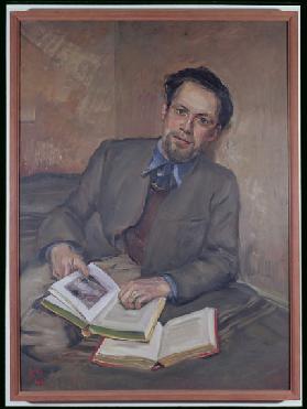 Portrait of Fred Uhlman, 1940 (oil on canvas)