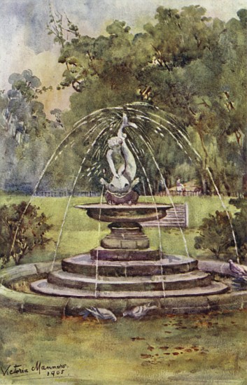 Dolphin Fountain, Hyde Park from Lady Victoria Marjorie Harriet Manners