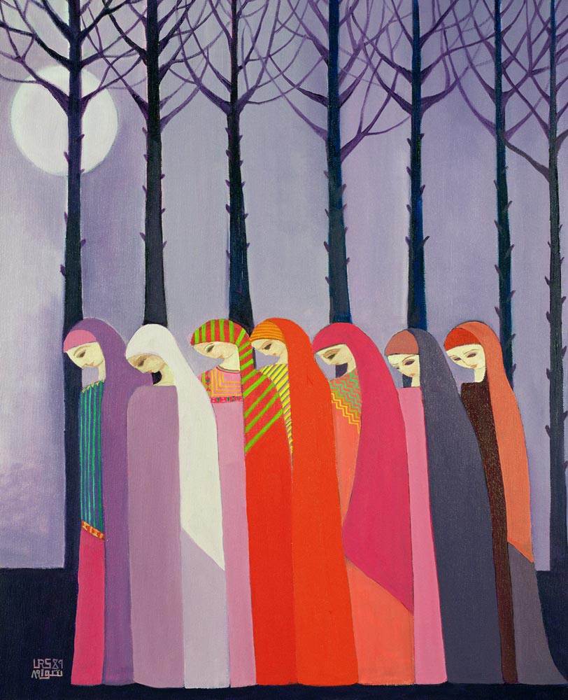 Walk in the Park, 1989 (acrylic on canvas)  from Laila  Shawa