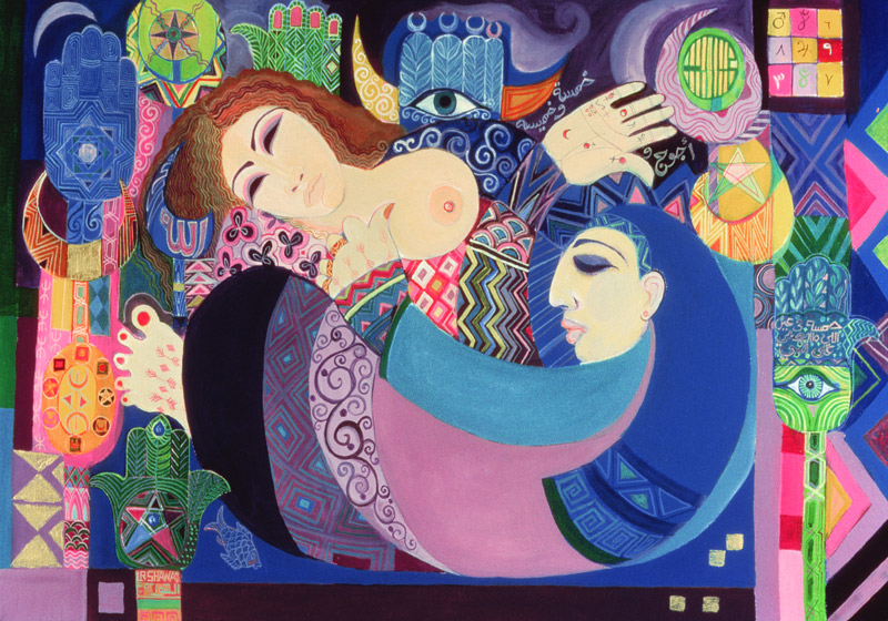 Women and Magic, 1992 (acrylic on canvas)  from Laila  Shawa