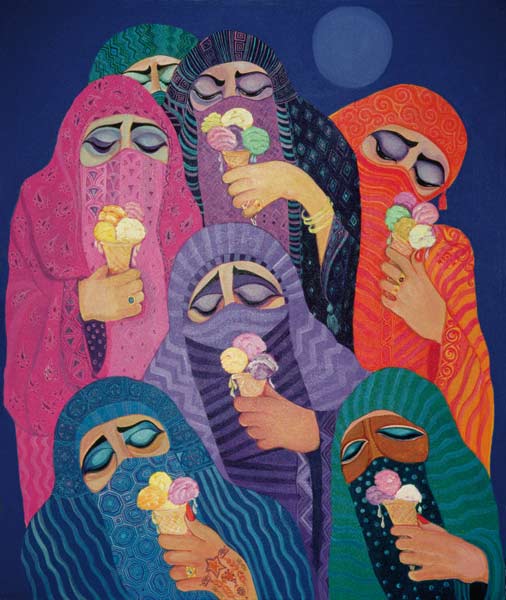 The Impossible Dream, 1989 (acrylic on canvas)  from Laila  Shawa