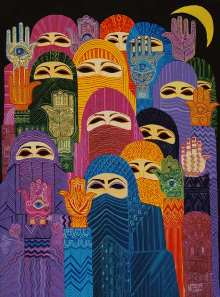 The Hands of Fatima, 1989 (oil on canvas)  from Laila  Shawa
