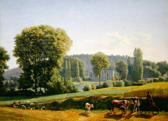 Landscape with Animals, 1806 (oil on canvas) from Lancelot Theodore Turpin de Crisse