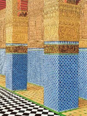 Koranic School, Fez, 1998 (acrylic on linen) 