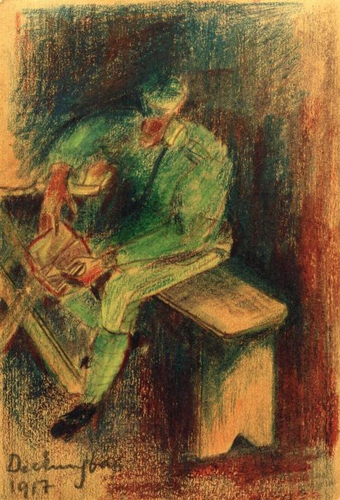 (Soldat beim) Deckungsbau from László Moholy-Nagy