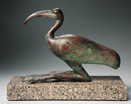 Recumbent ibis from Late Period Egyptian