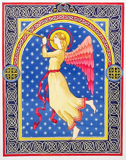 Angel Blowing Trumpet (w/c)  from Lavinia  Hamer