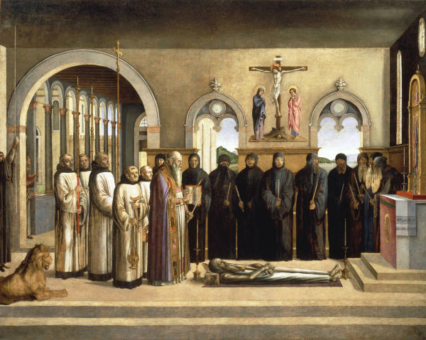 L.Bastiani / Funeral of St. Jerome from Lazzaro Bastiani