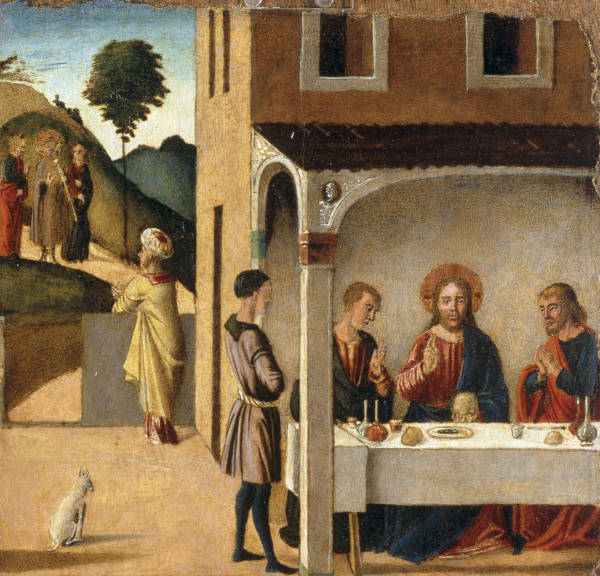 L.Bastiani / Christ at Emmaus / Paint. from Lazzaro Bastiani