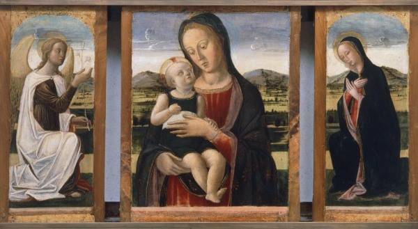 L.Bastiani /Mary w.Child & Annunciation from Lazzaro Bastiani
