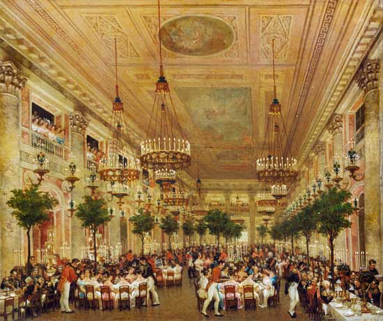 Feast at the Tuileries to Celebrate the Marriage of Leopold I (1790-1865) to Princess Louise of Orle from Le Baron Attalin