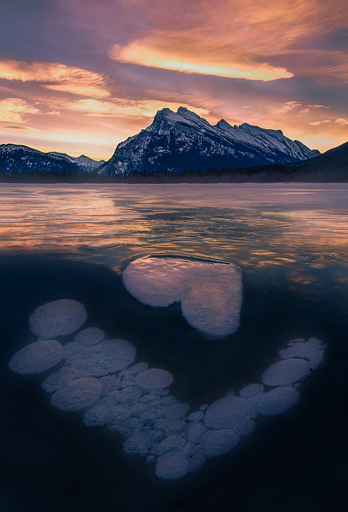 Ice Bubbles in Vermilion Lakes from Leah Xu