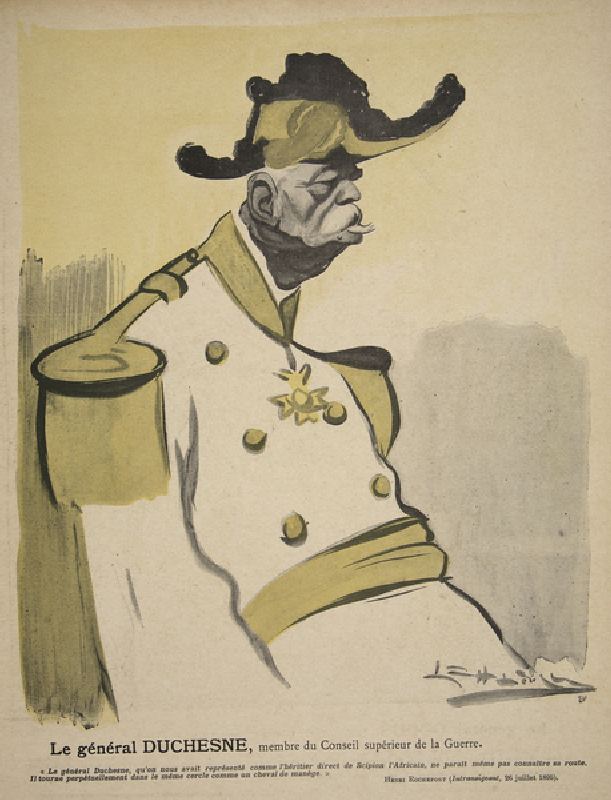 General Duchesne, member of the War Council, illustration from Lassiette au Beurre: Nos Generaux, 12 from Leal de Camara