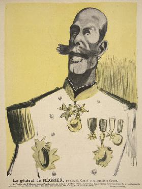 General Negrier, member of the War Council, illustration from Lassiette au Beurre: Nos Generaux, 12t