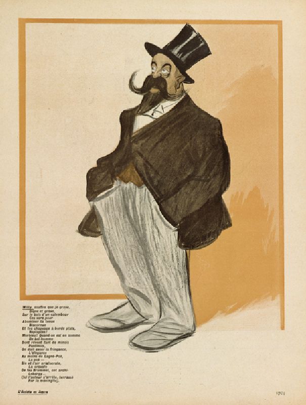 Willy, caricature from LAssiette au Beurre, No.101, 7 March, 1903 (colour litho) from Leal de Camara