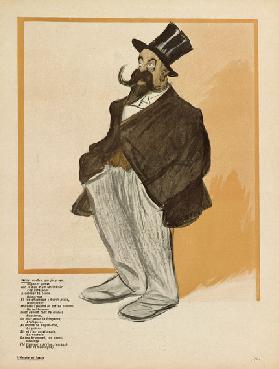 Willy, caricature from LAssiette au Beurre, No.101, 7 March, 1903 (colour litho)
