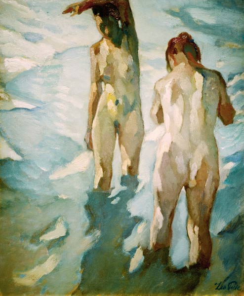 Akte im Wasser, 1914. from Leo Putz