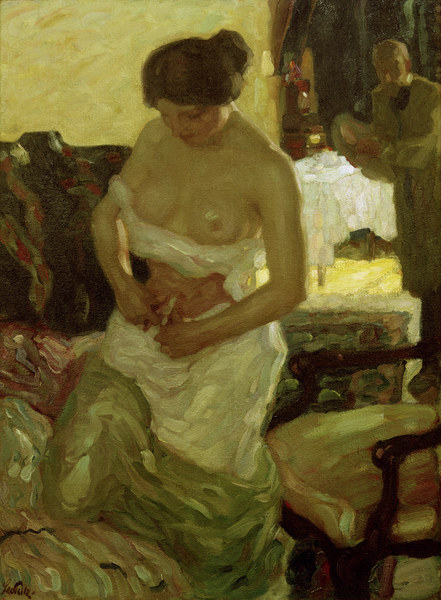 Atelierszene, 1901. from Leo Putz