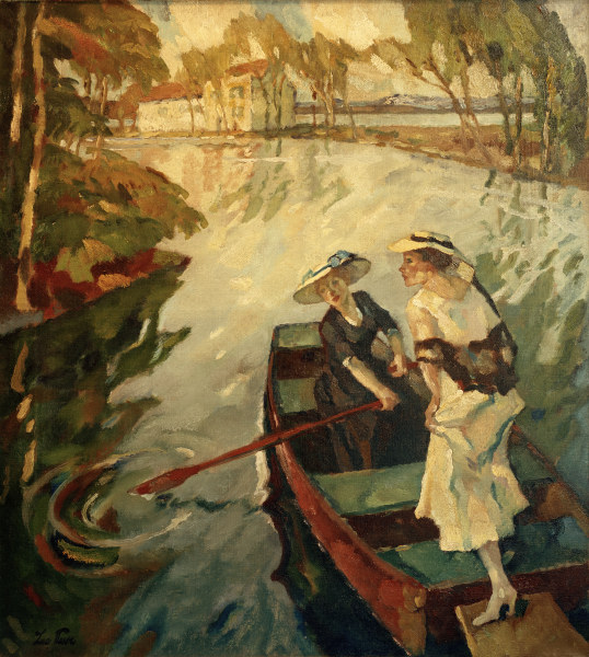 Sonnige Ausfahrt (Zwei Frauen im Boot from Leo Putz