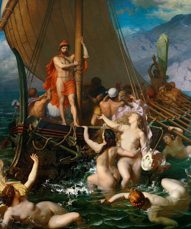 Ulysses and the Sirens (detail of 154170) from Leon-Auguste-Adolphe Belly