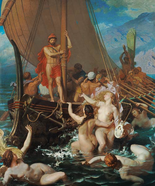Ulysses and the Sirens from Leon-Auguste-Adolphe Belly
