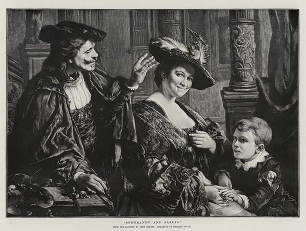 Rembrandt and Saskia from Leon Brunin