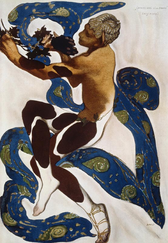 Faun. Costume design for the ballet The Afternoon of a Faun by C. Debussy from Leon Nikolajewitsch Bakst