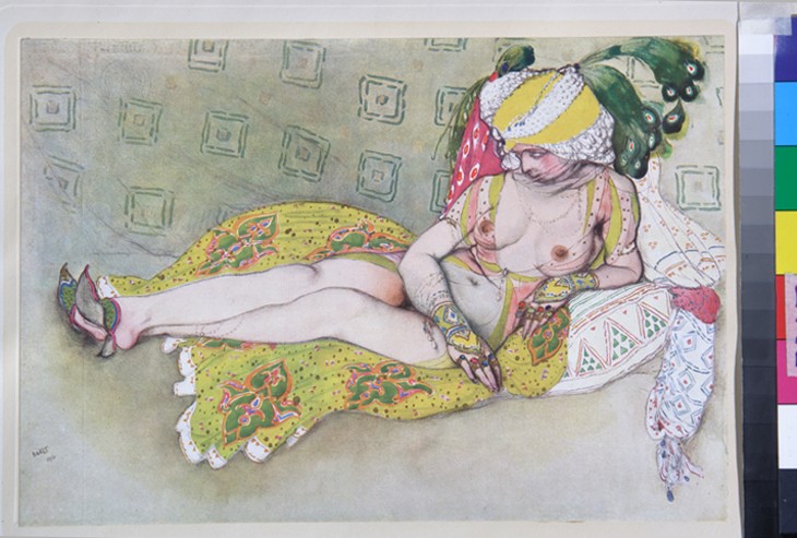 The Yellow Sultan's Wife from Leon Nikolajewitsch Bakst