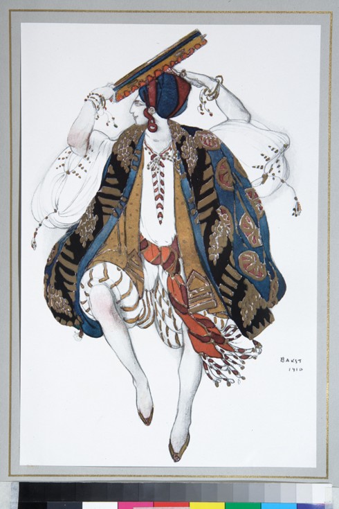 Jewish Dance. Costume design for the ballet Cléopatre from Leon Nikolajewitsch Bakst