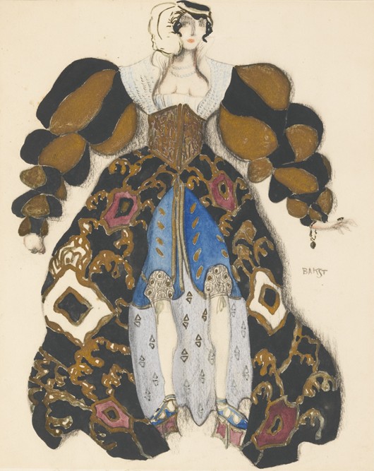 Costume design for the Ballet "La Légende de Joseph" by R. Strauss from Leon Nikolajewitsch Bakst