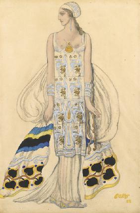 Costume design for Ida Rubinstein in the drama Phaedra (Phèdre) by Jean Racine