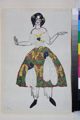 Costume design for the ballet "The Magic Toy Shop" by G. Rossini