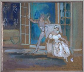 Nijinsky and Karsavina in the ballet Le Spectre de la Rose