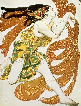 Costume design for a bacchante in ''Narcisse'' by Tcherepnin, 1911(see also 162159)