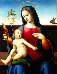 Madonna with child and goldfinch from Leonardo da Pistoia