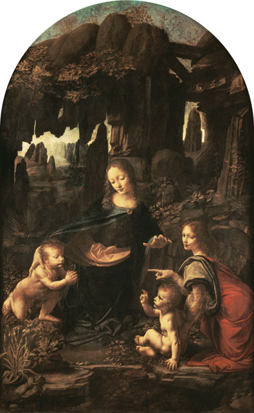 Madonna in the rock grotto (first setting) from Leonardo da Vinci